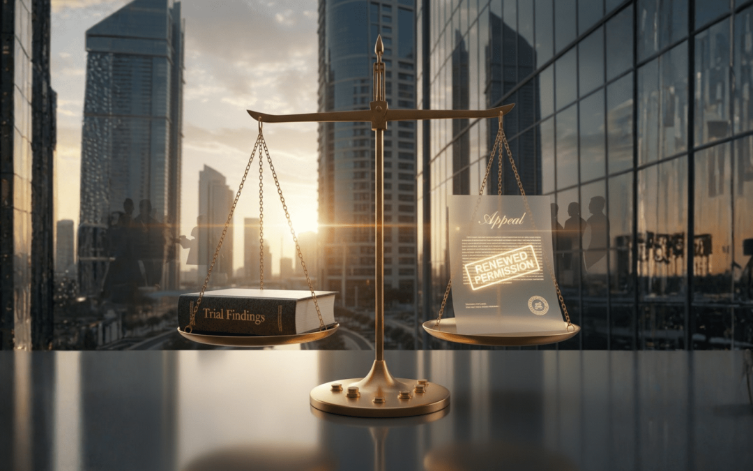 Renewed Permission to Appeal before the DIFC Courts: Finality of Trial Findings, Expert Evidence, and the Limits of Appellate Review