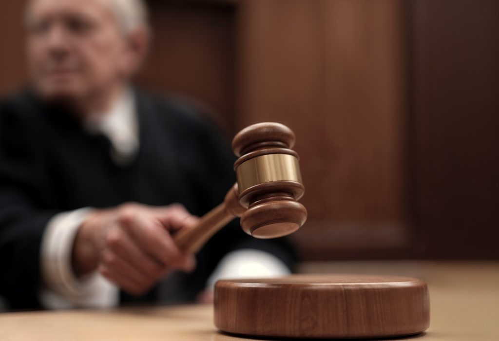 Judge gavel courtroom